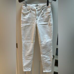 J. Crew 8” Rise Toothpick white Jean - 27